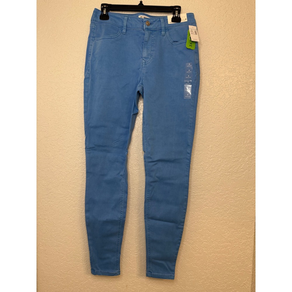 m jeans by maurices Women's High Rise‎ Ultimate Stretch Jeggings Light Blue S